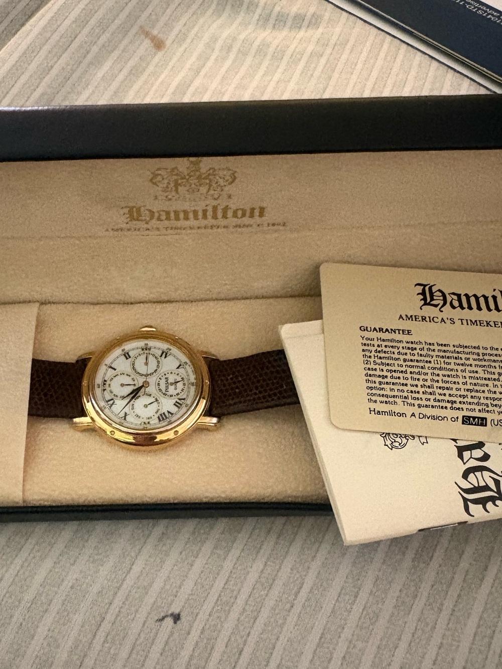 Hamilton vintage pulsar watch used seldom bought used.